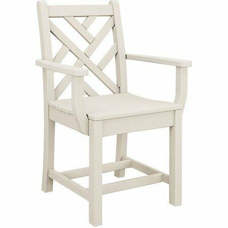 POLYWOOD Chippendale Sand Dining Arm Chair 633CDD200SA